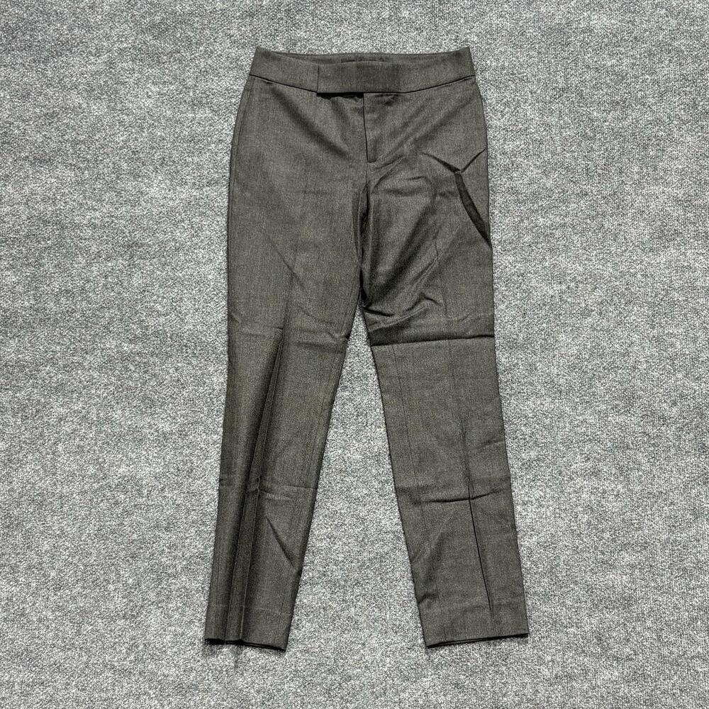 Ralph Lauren Pants Womens 2 Gray Wool Silk Slim Dress Trousers Lined Office